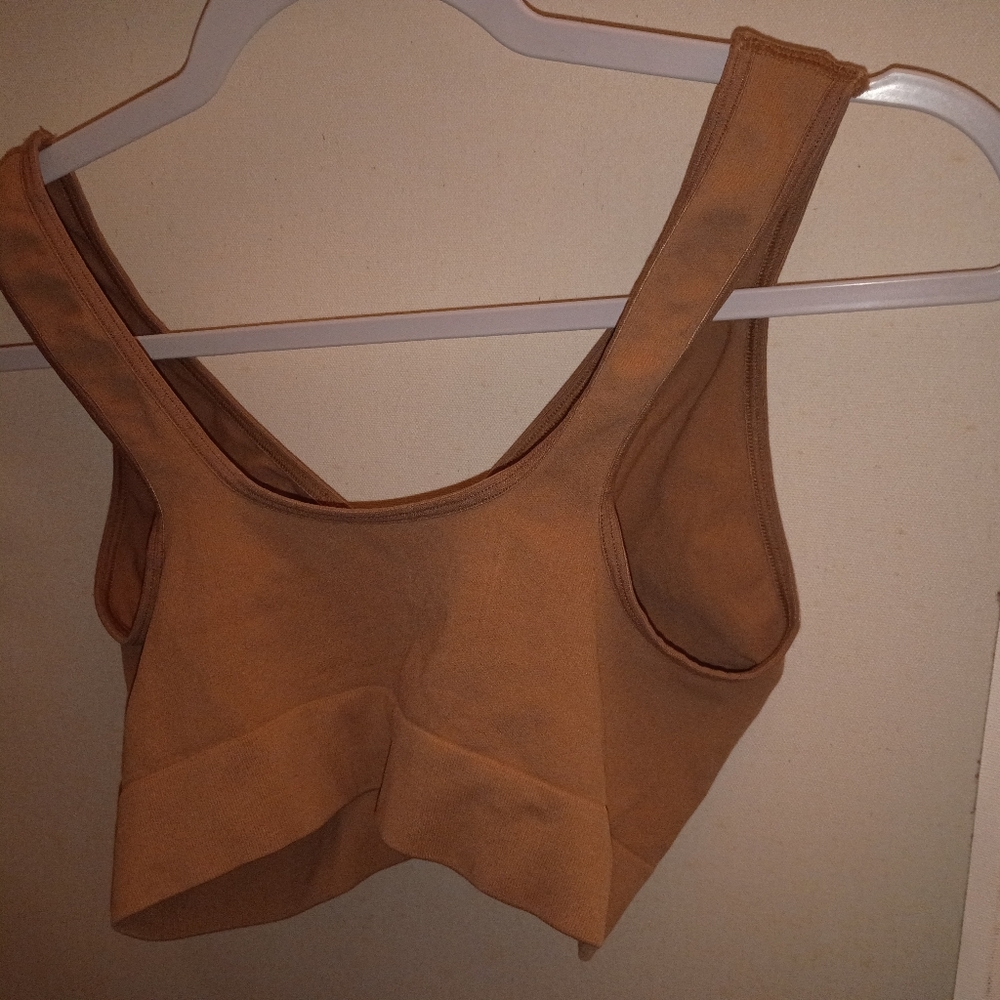 Brown sports bra